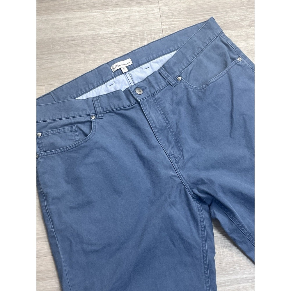 Peter Millar Men's 38x31 (Fits 36x31) Pima Cotton Flat Front Chinos Casual Pants